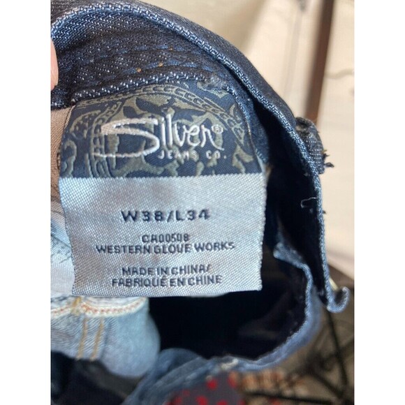 SILVER GRAYSON HERITAGE WOMENS 38 X 34 JEANS BOOTCUT -1113- - Picture 6 of 6